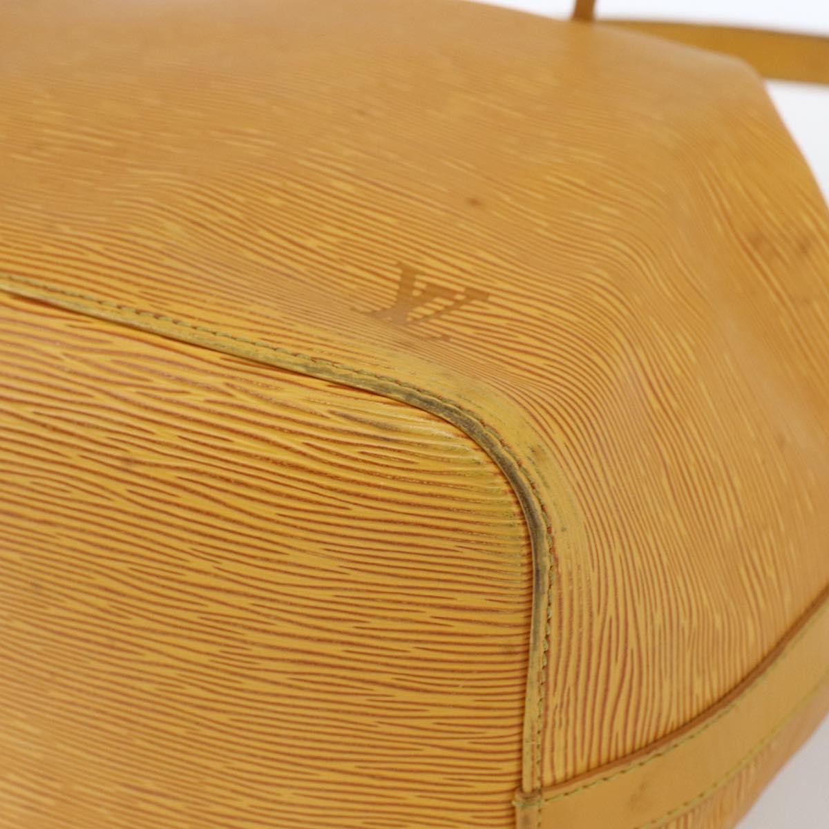 Louis Vuitton Petit Noe Handbag Epi Leather Yellow Leather Shoulder Bag
