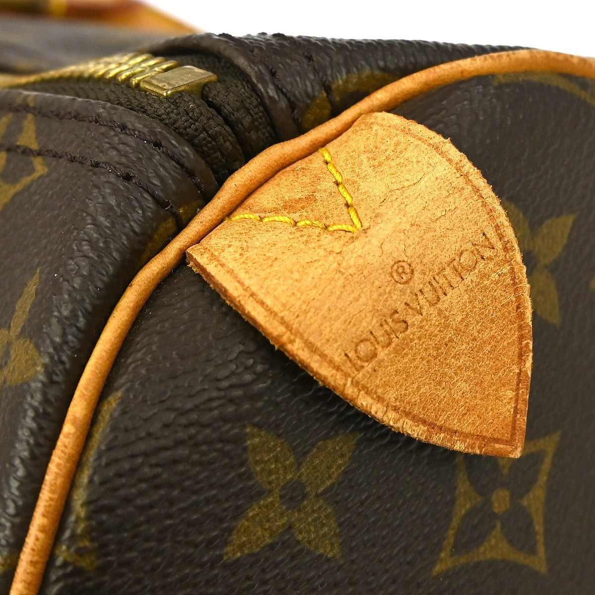 Louis Vuitton Keepall Bag Monogram Canvas Brown Canvas Travel Bag