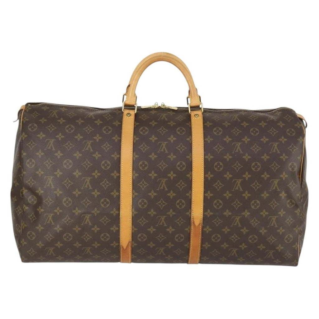 Louis Vuitton Keepall Bag Monogram Canvas Brown Canvas Travel Bag