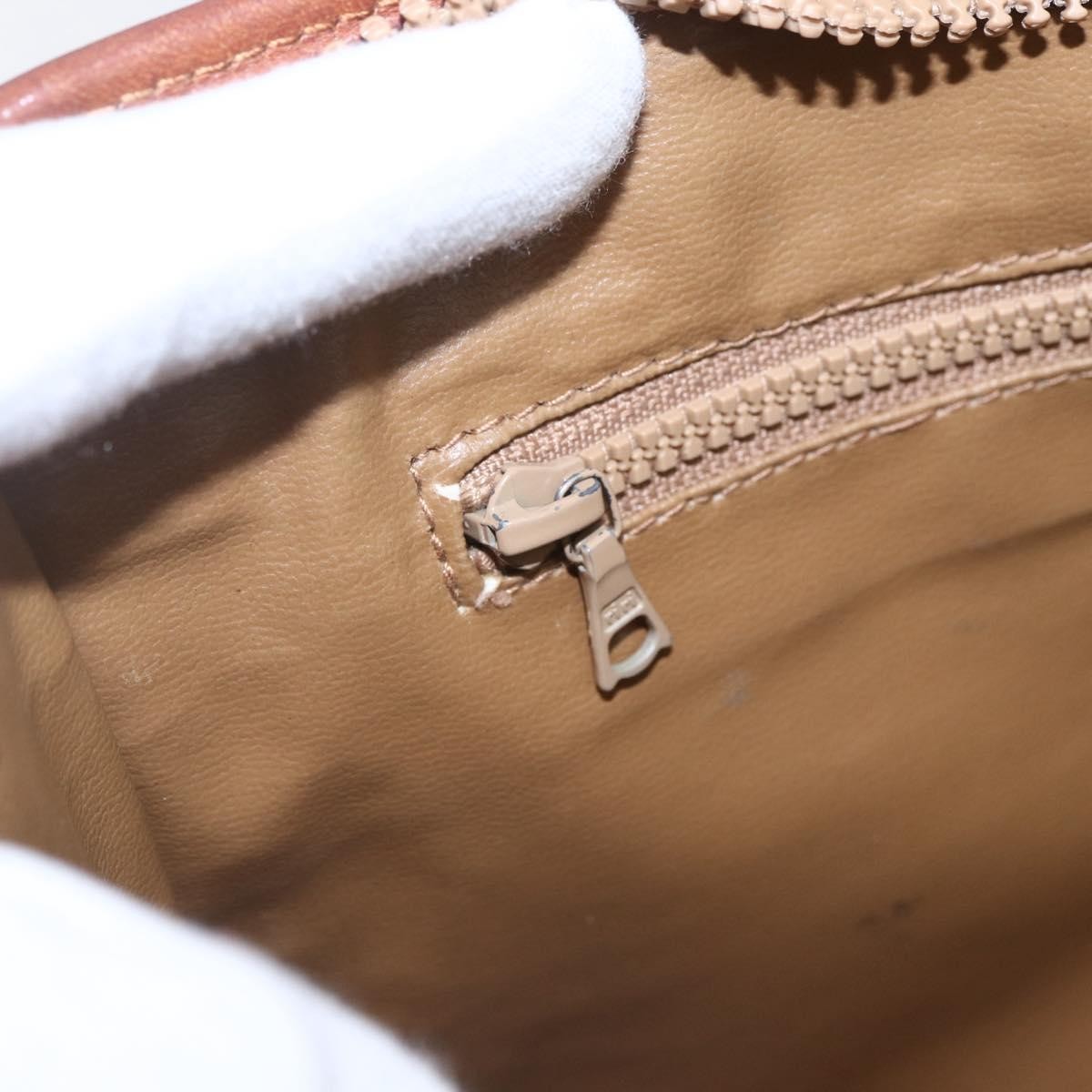 Celine Macadam Pochette Canvas And Leather Beige Canvas Clutche & Pouche Bag