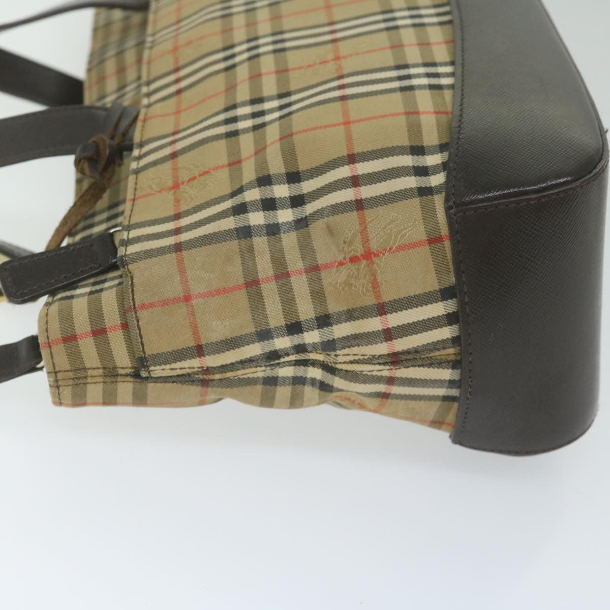 Burberry Nova Check Handbag Nova Check Canvas And Leather Beige Canvas Handbag