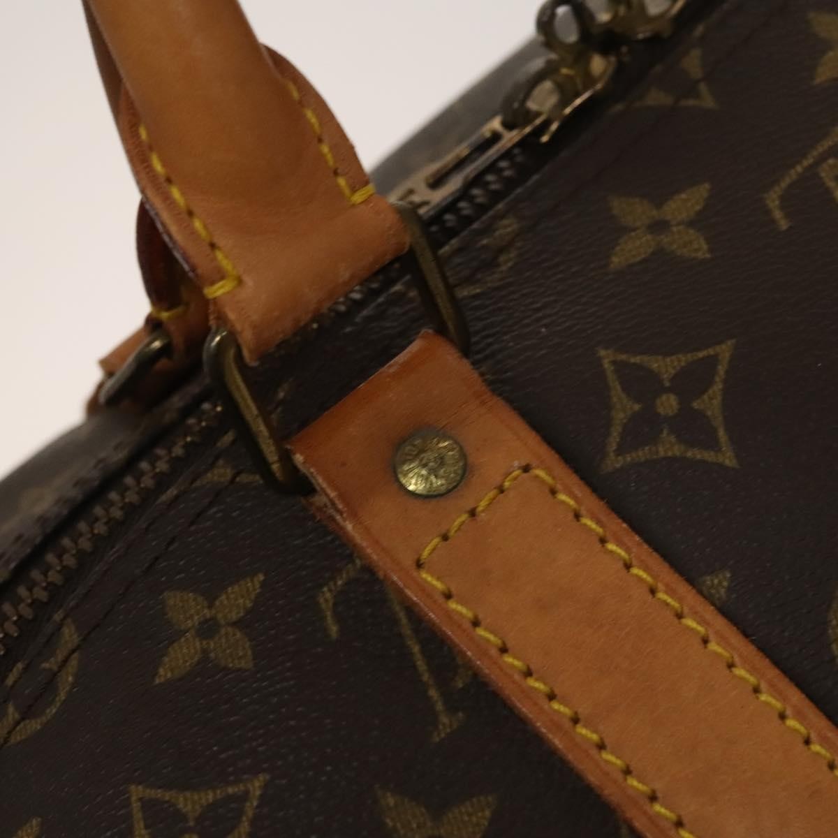 Louis Vuitton Keepall Bag Monogram Canvas Brown Canvas Travel Bag
