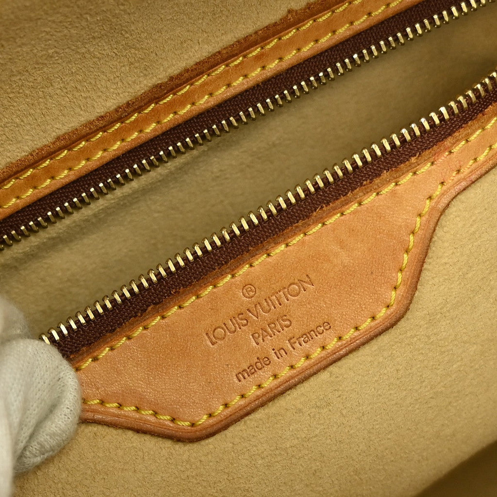 Louis Vuitton Cite Handbag Monogram Canvas Brown Canvas Shoulder Bag