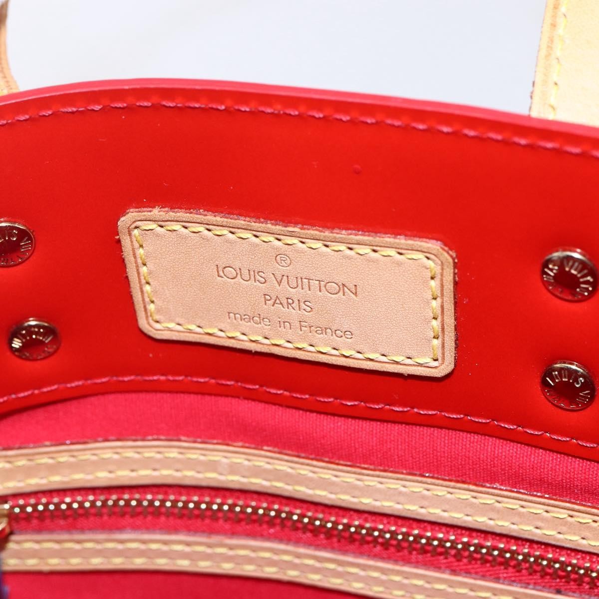 Louis Vuitton Reade Handbag Monogram Vernis Red Patent_Leather Handbag