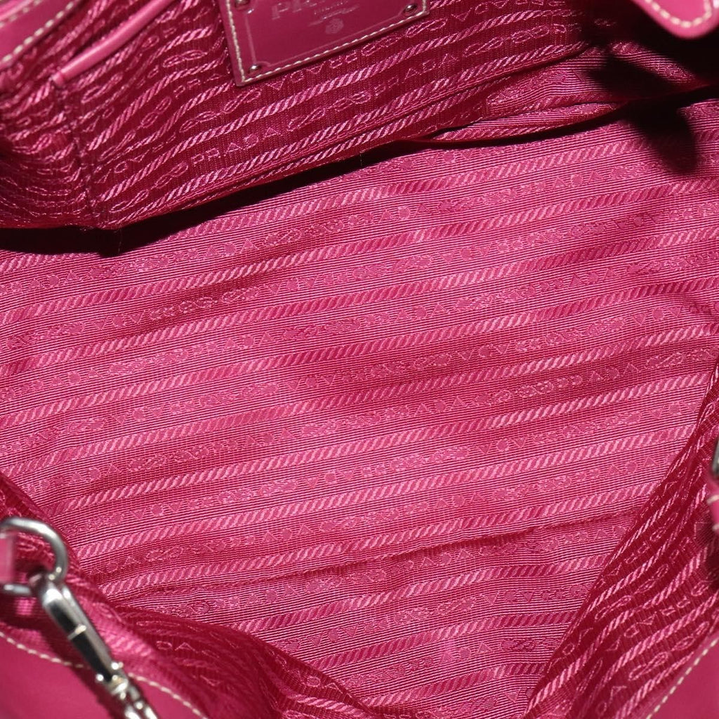 Prada Convertible Belted Hobo Tessuto With Leather Pink Nylon Tote Bag Bag