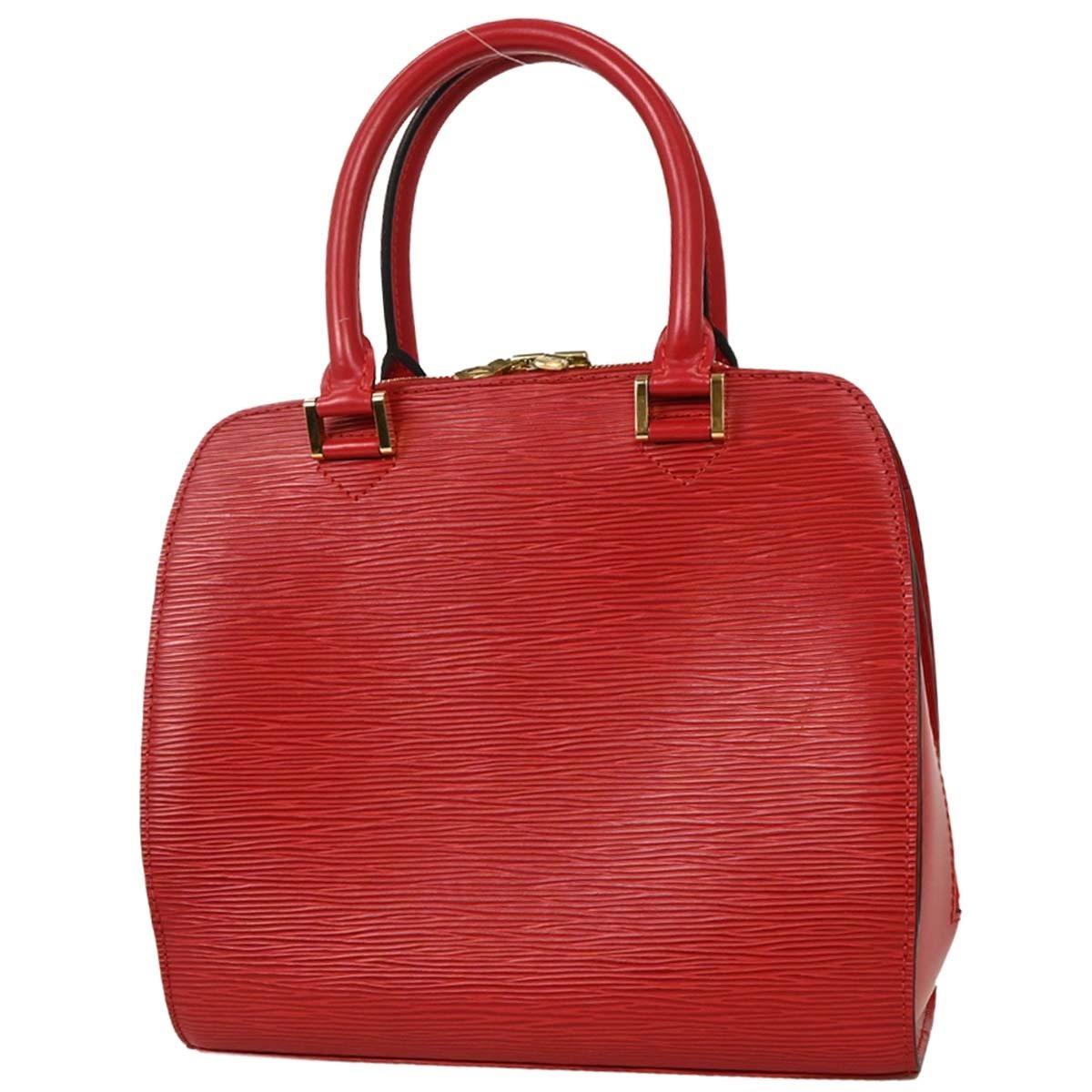 Louis Vuitton Pont Neuf Handbag Epi Leather Red Leather Handbag