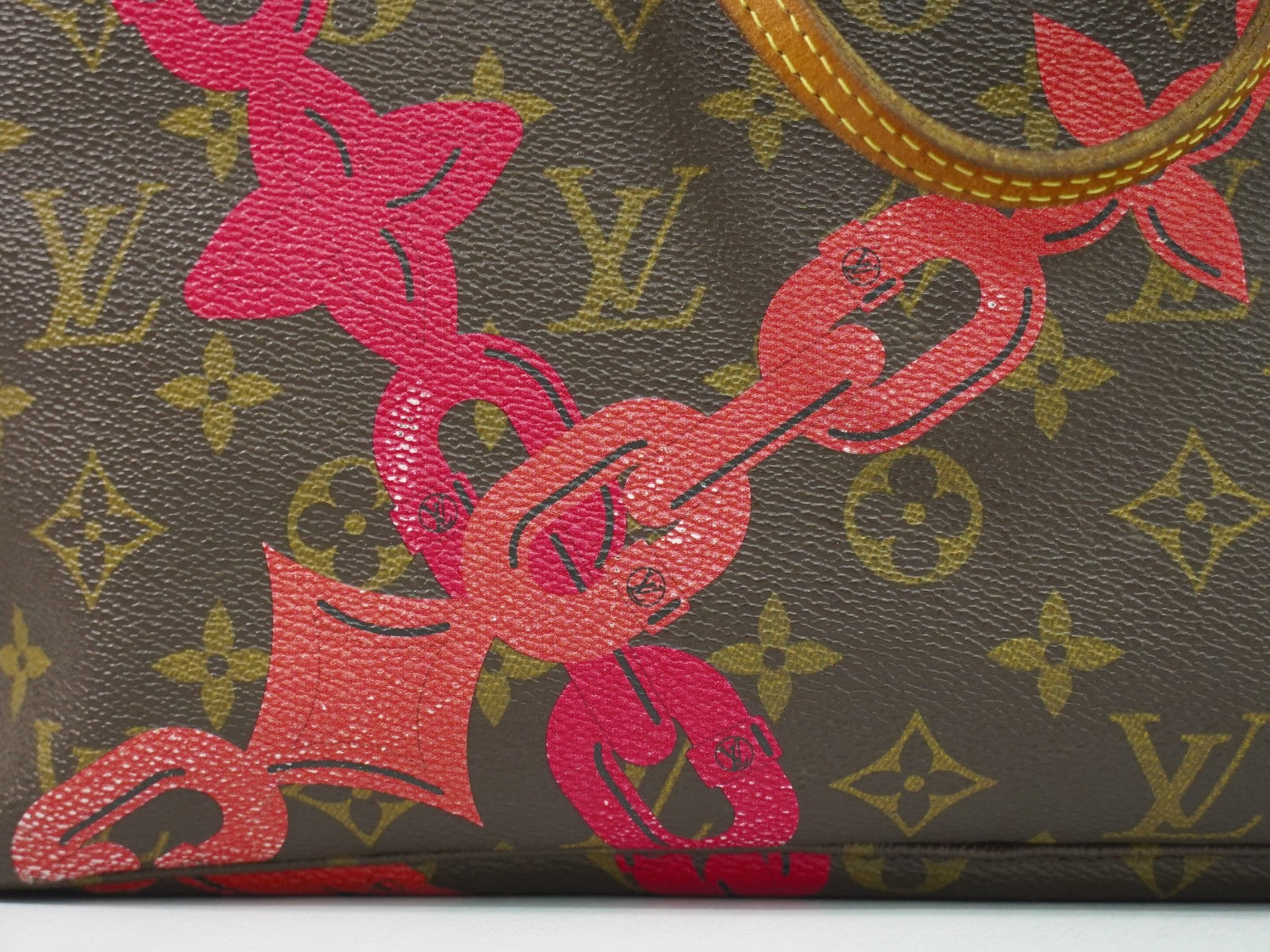 Louis Vuitton Neverfull Nm Tote Limited Edition Bay Monogram Canvas Brown Canvas Tote Bag
