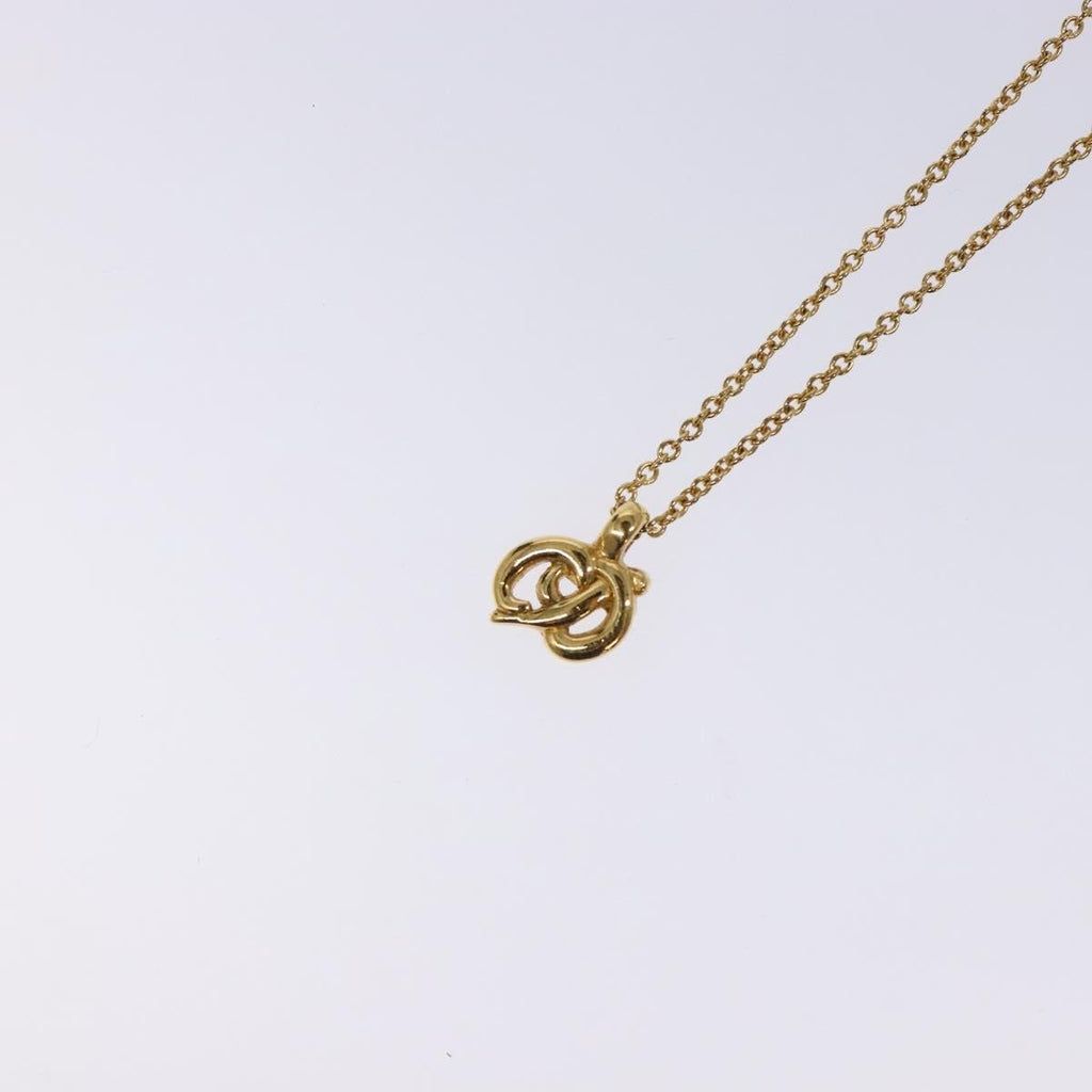 Christian Dior Cd Pendant Necklace Metal Gold Metal Necklace Jewelry (Pre-Owned)