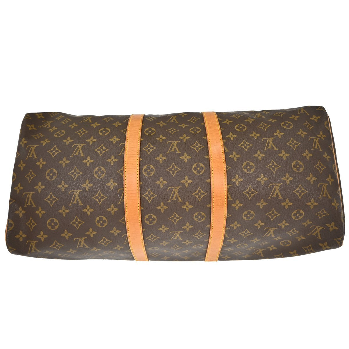 Louis Vuitton Keepall Bag Monogram Canvas Brown Canvas Travel Bag