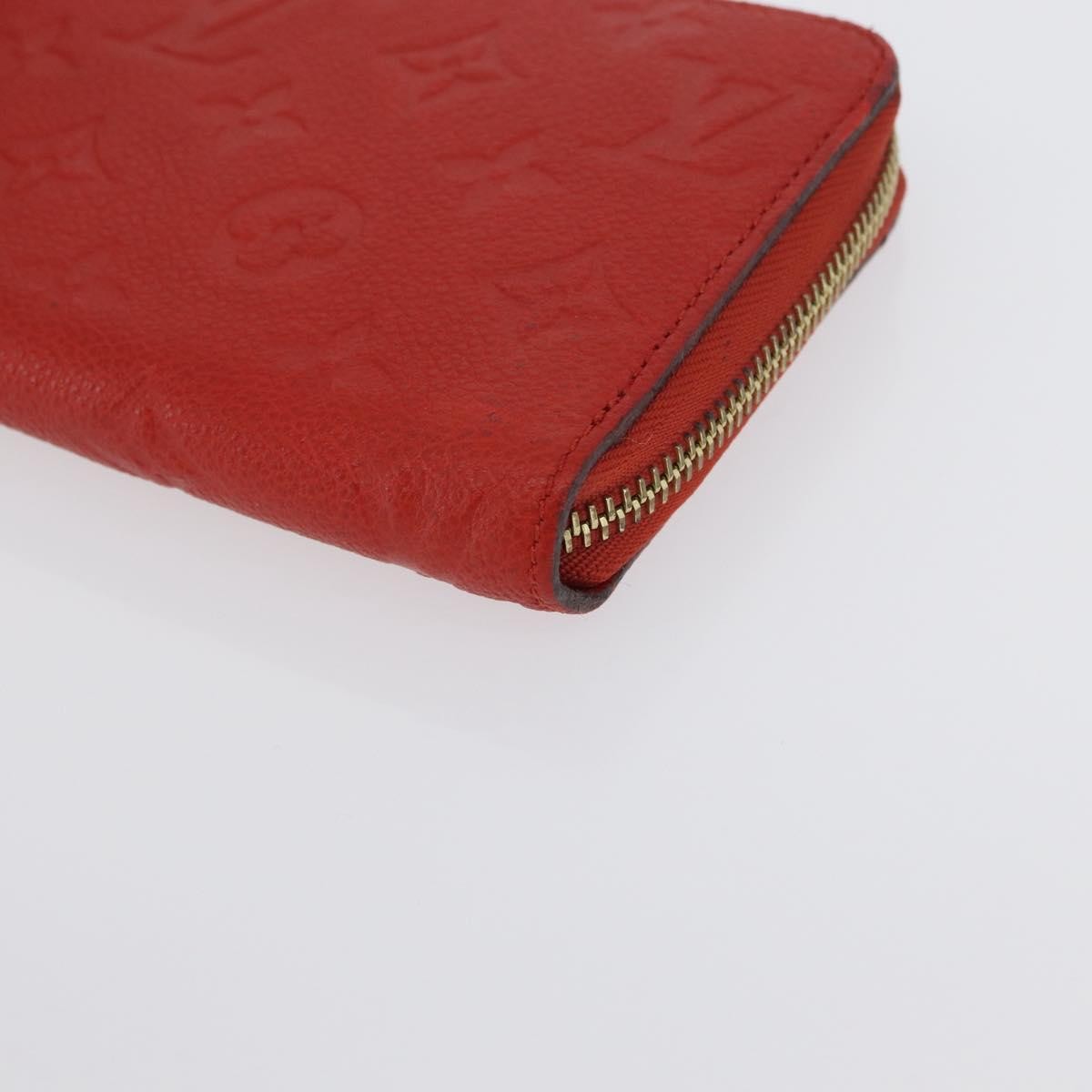Louis Vuitton Portefeuille Zippy Monogramme Empreinte Monogramme Empreinte Orange Leather Wallets Accessory