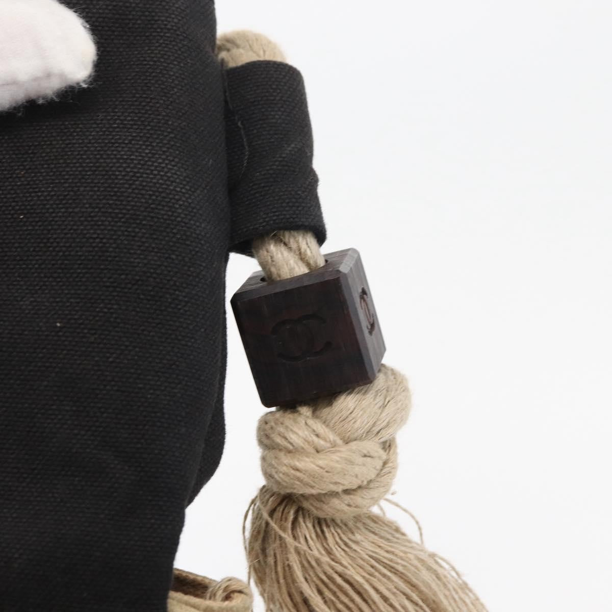 Chanel Camellia Shoulderbag Canvas Black Canvas Shoulder Bag Bag