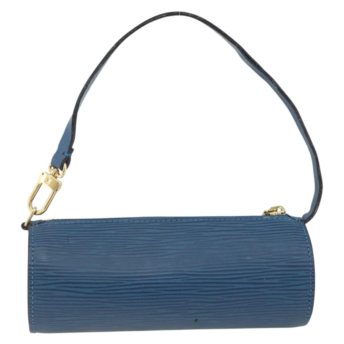 Louis Vuitton Soufflot Pochette Epi Leather Blue Leather Clutche & Pouche Bag
