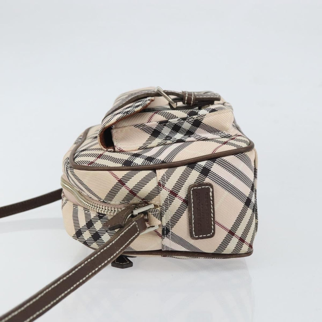 Burberry Nova Check Blue Label Nylon Beige Nylon Shoulder Bag