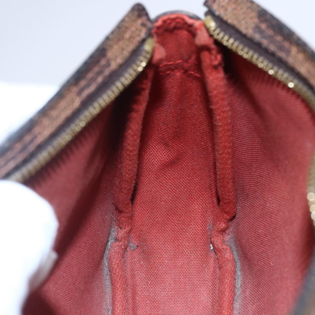 Louis Vuitton Trousse Make Up Bag Damier Canvas Brown Canvas Clutche & Pouche Bag