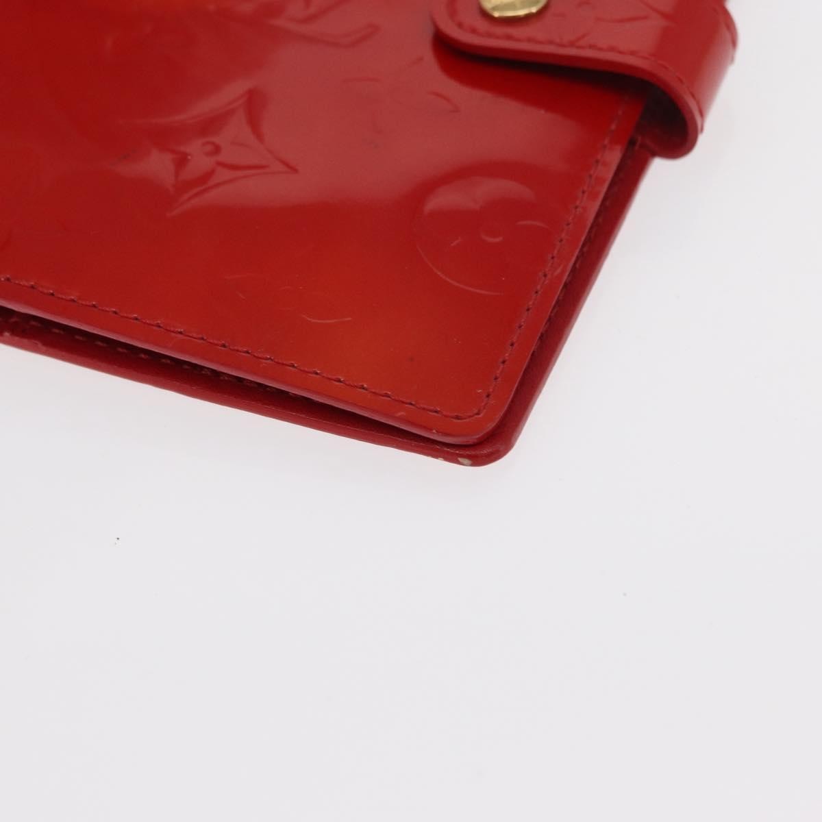 Louis Vuitton Agenda Cover Patent Leather Red Patent_Leather Toiletry Case Accessory