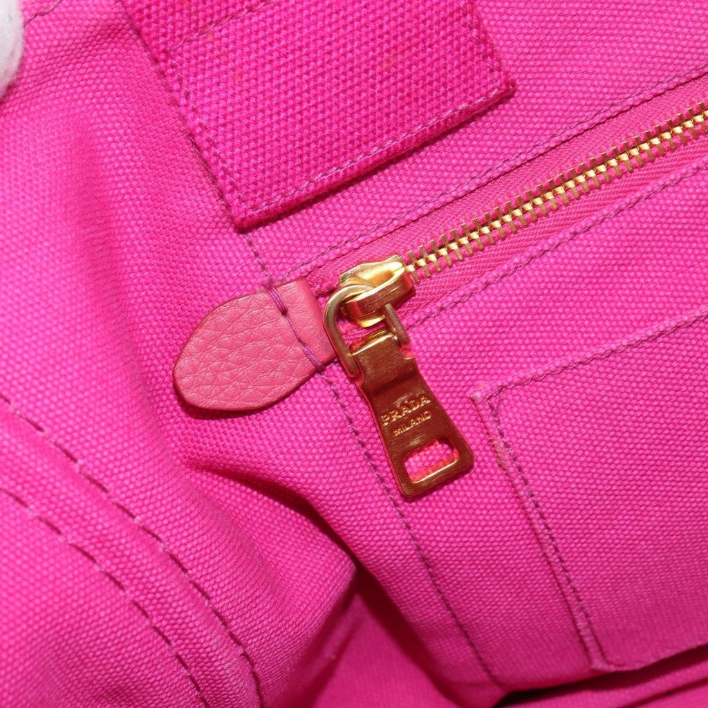 Prada Canapa Tote Canvas Pink Canvas Tote Bag Bag