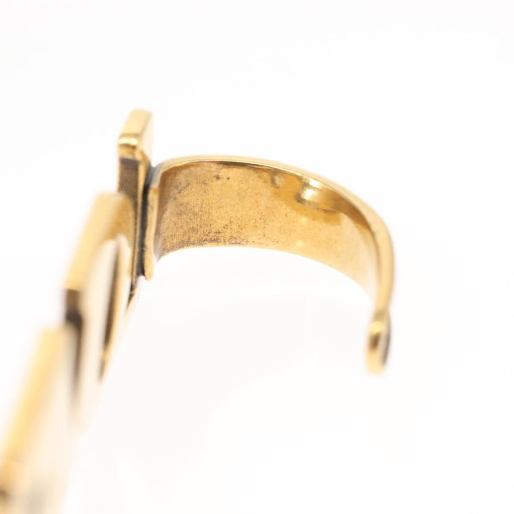 Gucci Loved Palm Cuff Ring Crystal Embellished Metal Gold Metal Cufflinks Jewelry (Pre-Owned)