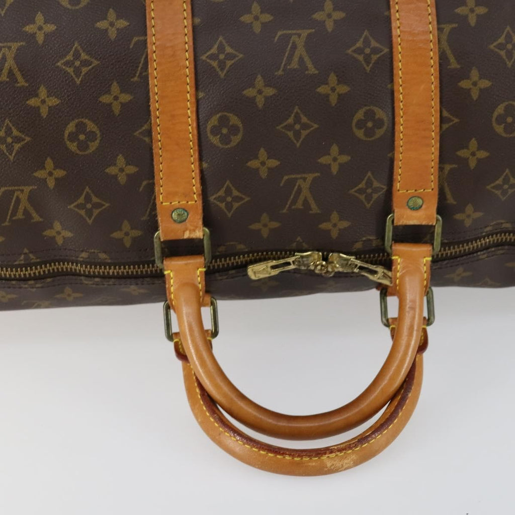 Louis Vuitton Keepall Bag Monogram Canvas Brown Canvas Travel Bag