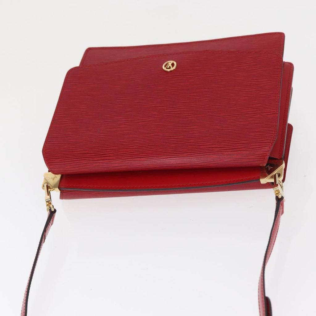 Louis Vuitton Grenelle Shoulder Bag Epi Leather Red Leather Shoulder Bag