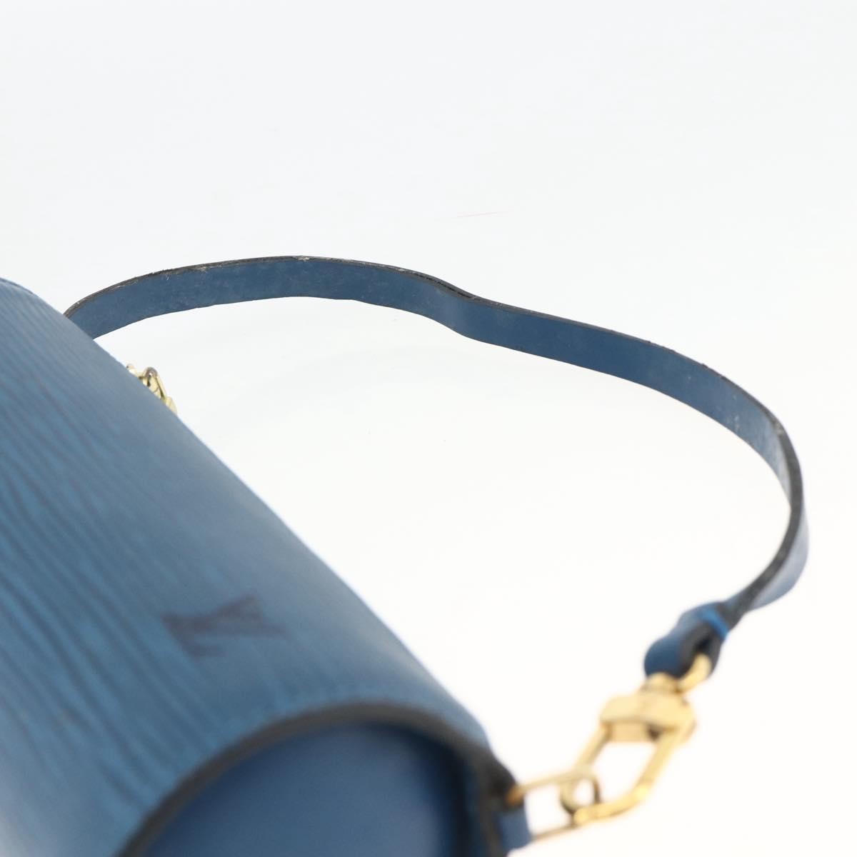 Louis Vuitton Soufflot Pochette Epi Leather Blue Leather Clutche & Pouche Bag