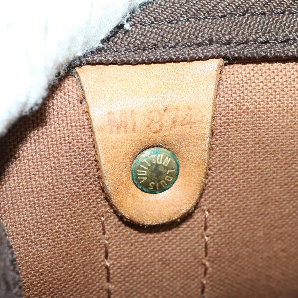 Louis Vuitton Keepall Bag Monogram Canvas Brown Canvas Travel Bag