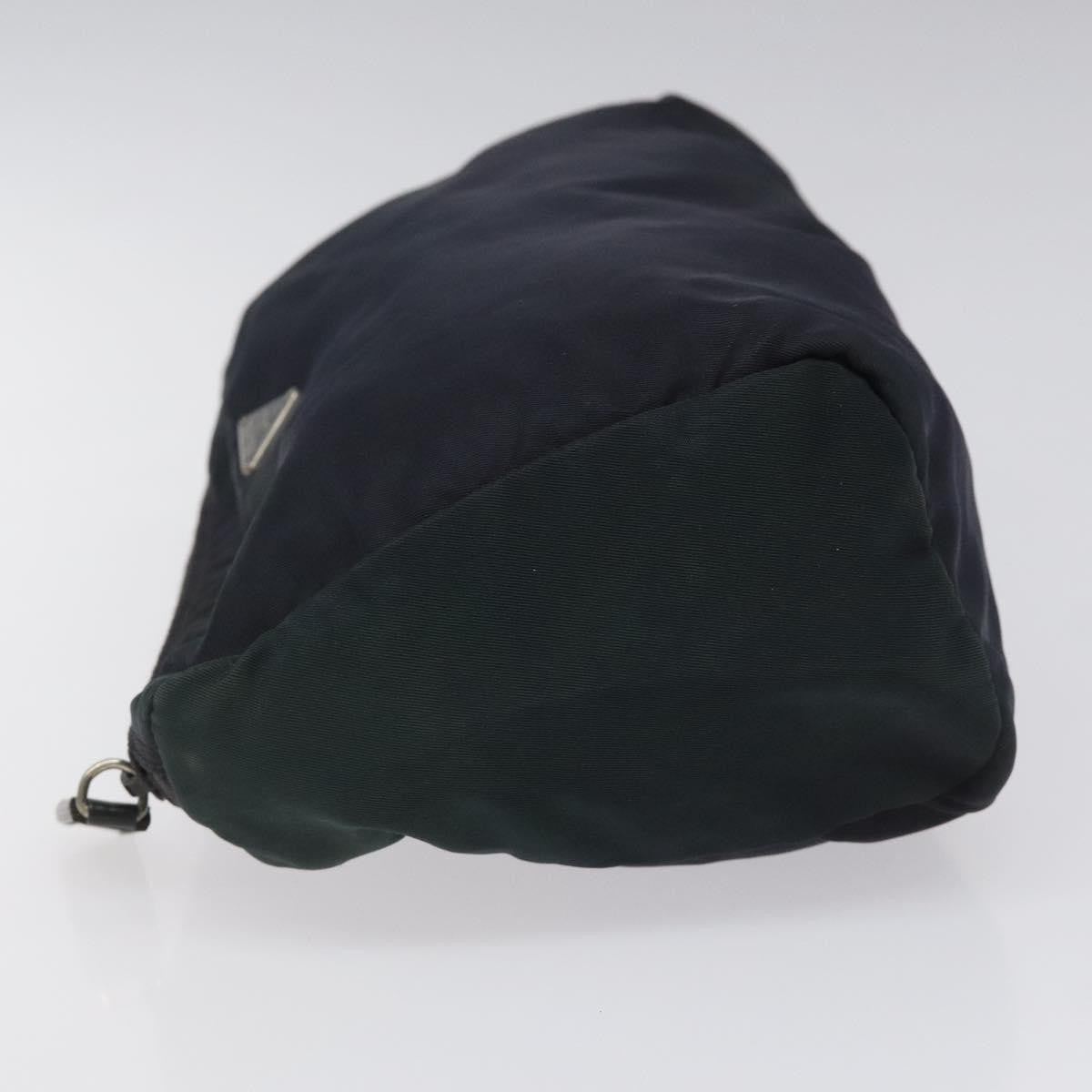 Prada Vintage Pouch Tessuto Navy Nylon Clutche & Pouche Bag