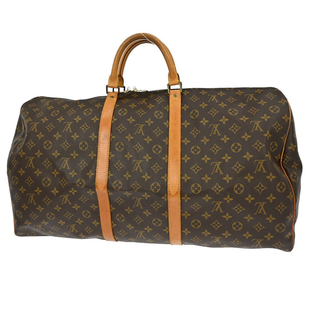 Louis Vuitton Keepall Bag Monogram Canvas Brown Canvas Travel Bag