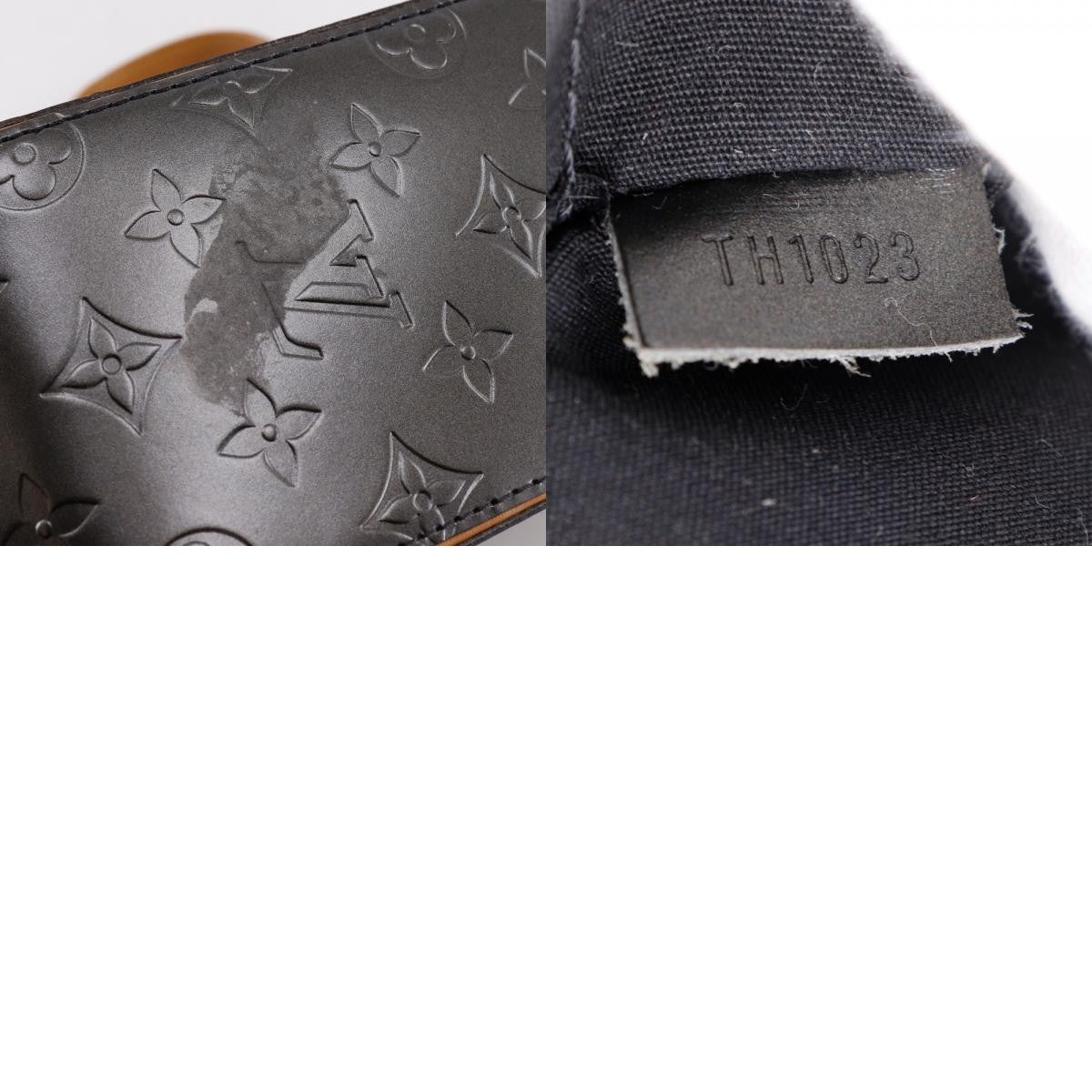 Louis Vuitton Mat Shelton Handbag Monogram Vernis Black Leather Handbag