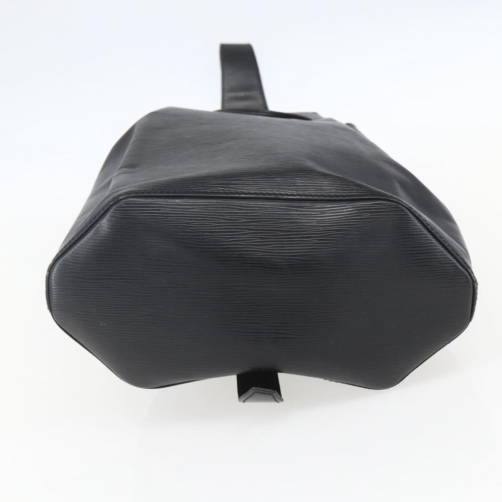Louis Vuitton Sac A Dos Drawstring Backpack Epi Leather Black Leather Backpack Bag