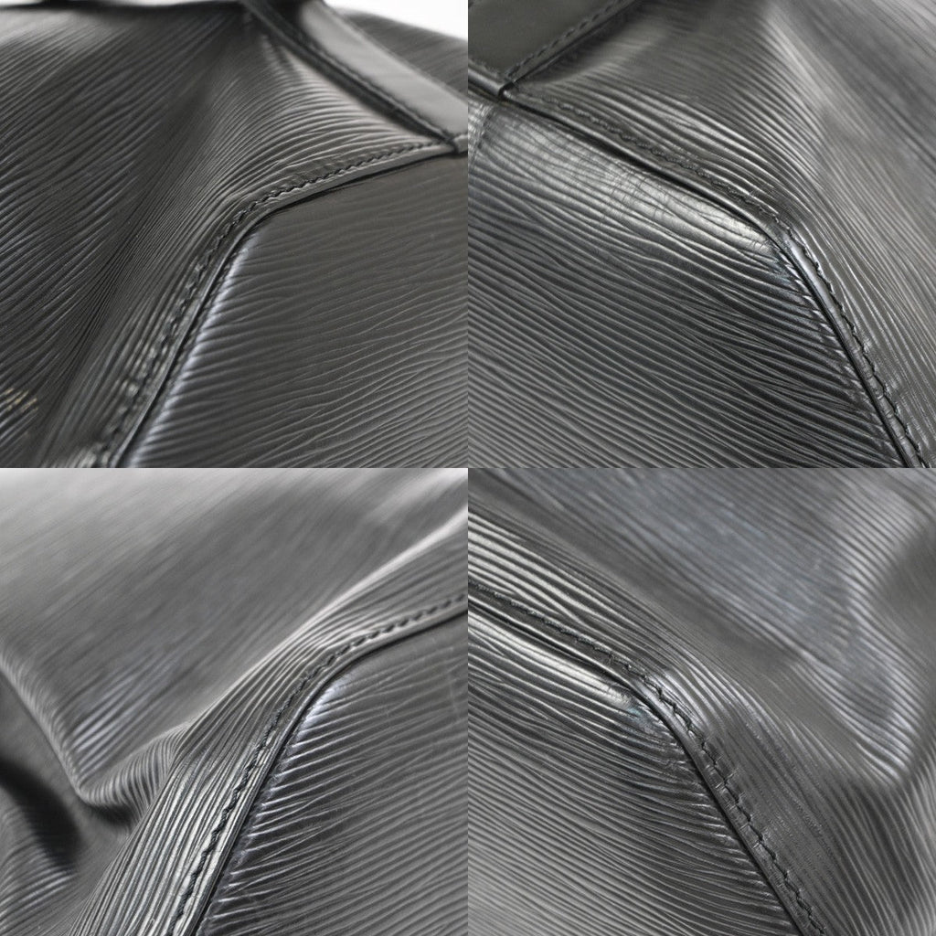 Louis Vuitton Sac A Dos Drawstring Backpack Epi Leather Black Leather Backpack Bag