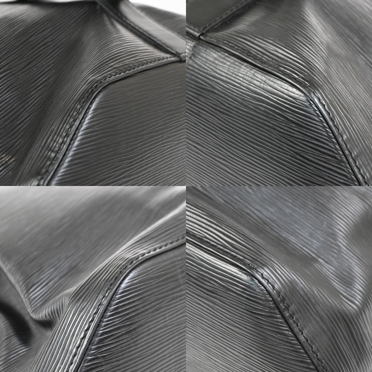 Louis Vuitton Sac A Dos Drawstring Backpack Epi Leather Black Leather Backpack Bag