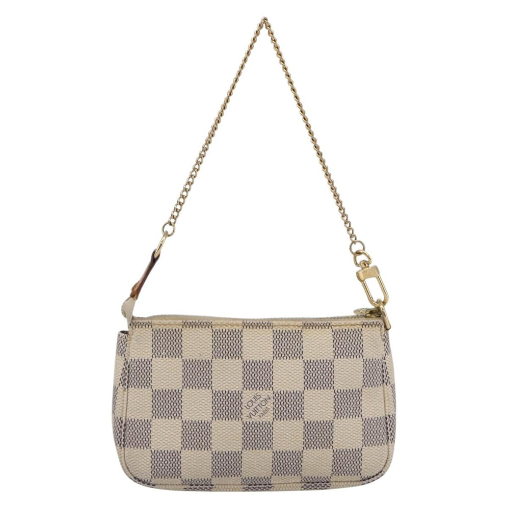 Louis Vuitton Pochette Accessoires Damier White Canvas Bag