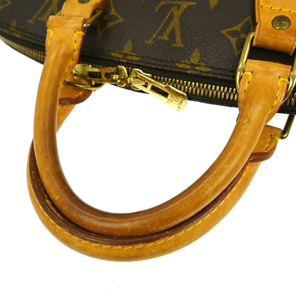 Louis Vuitton Alma Handbag Monogram Canvas Brown Canvas Handbag