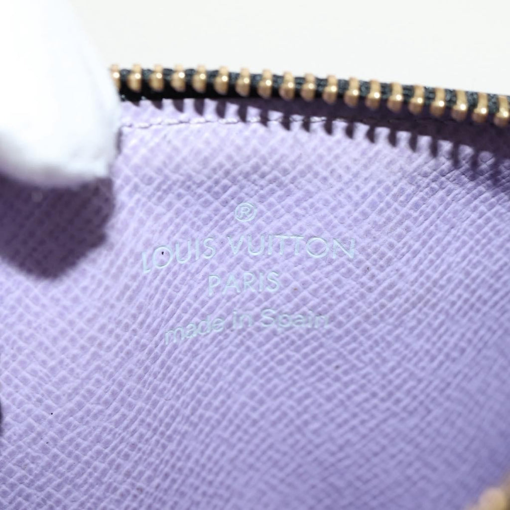 Louis Vuitton Pochette Clés Nm Monogram Multicolor Canvas Black Canvas Wallets Accessory