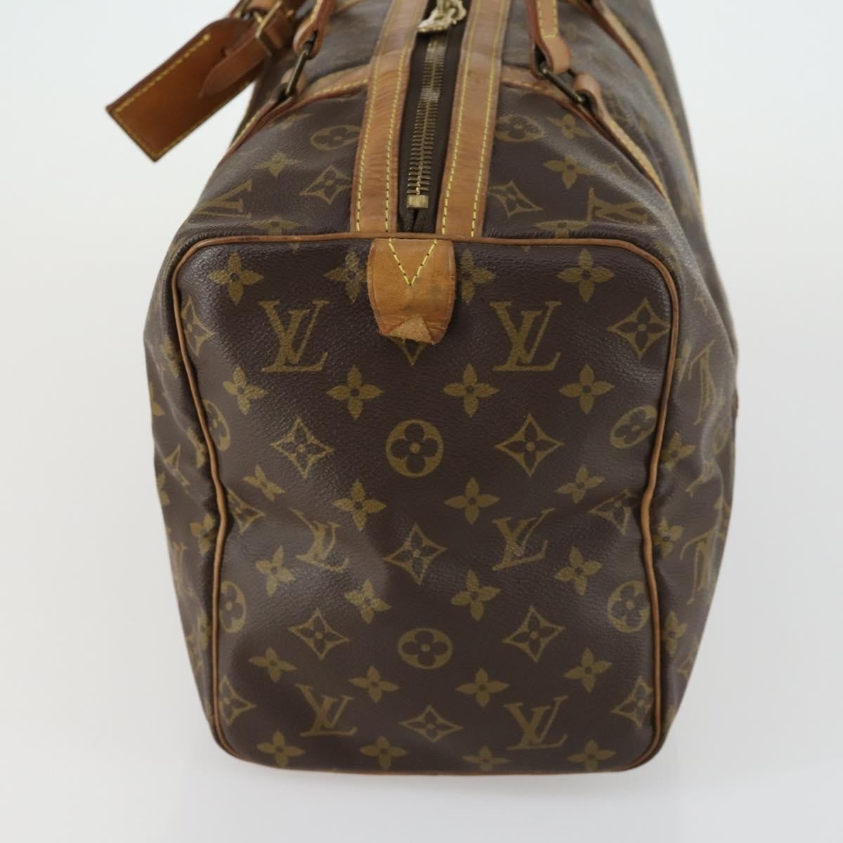Louis Vuitton Sac Souple Handbag Monogram Canvas Brown Canvas Travel Bag