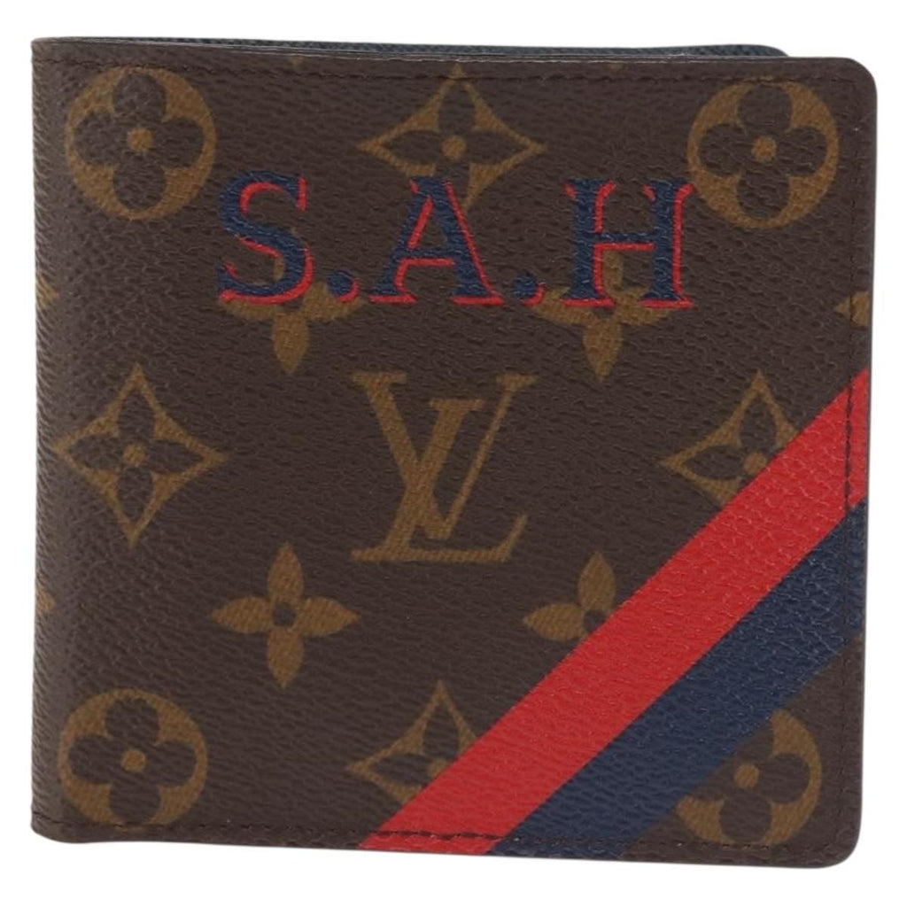 Louis Vuitton Marco Wallet Nm Monogram Canvas Brown Canvas Wallets Accessory