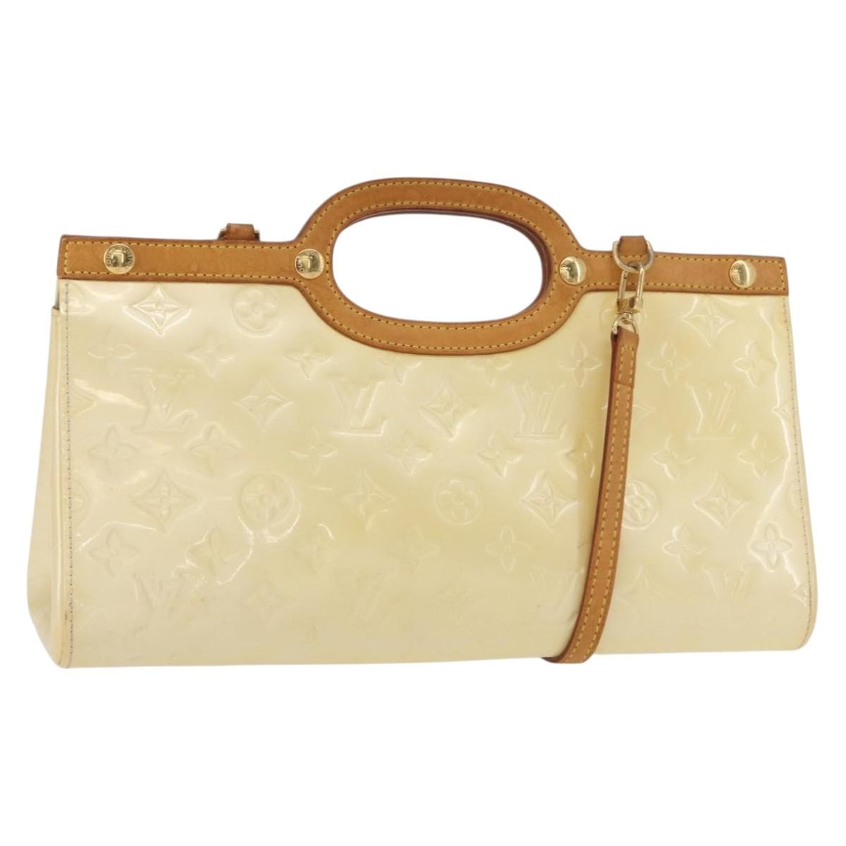 Louis Vuitton Roxbury Drive Handbag Monogram Vernis Yellow Patent_Leather Handbag