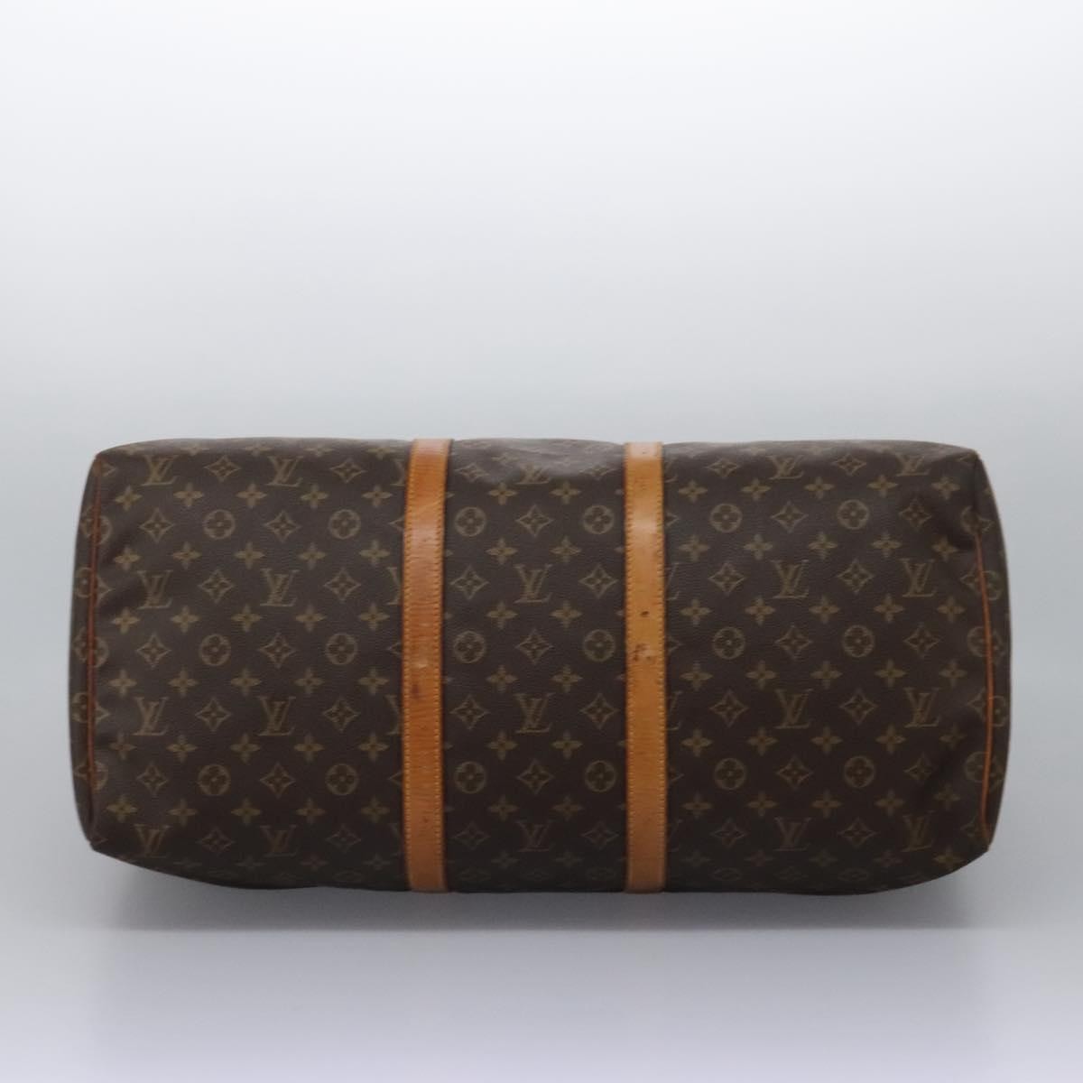 Louis Vuitton Keepall Bag Monogram Canvas Brown Canvas Travel Bag