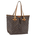 Louis Vuitton Palermo Handbag Monogram Canvas Brown Canvas Tote Bag