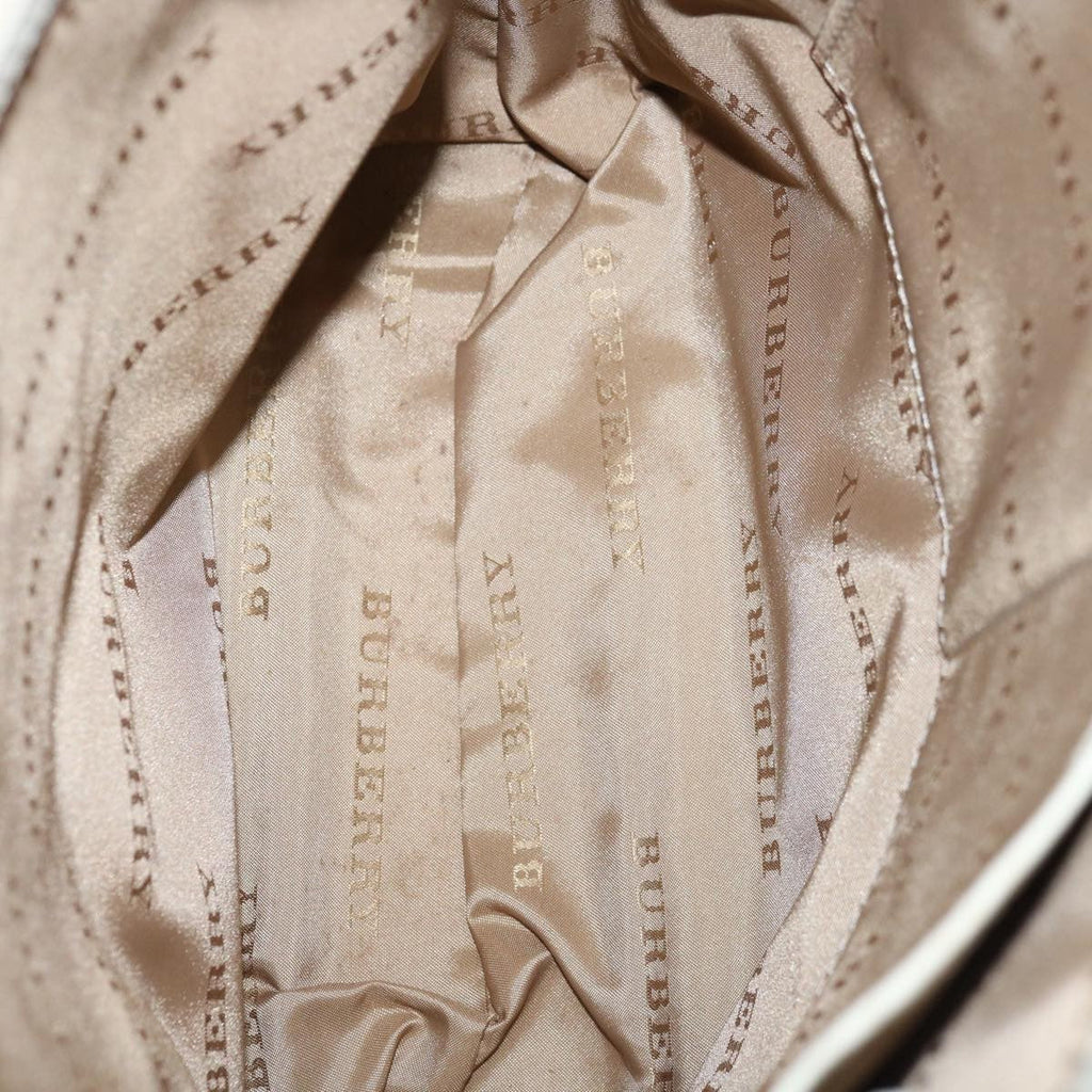 Burberry Nova Check Shoulder Bag Canvas Beige Canvas Shoulder Bag