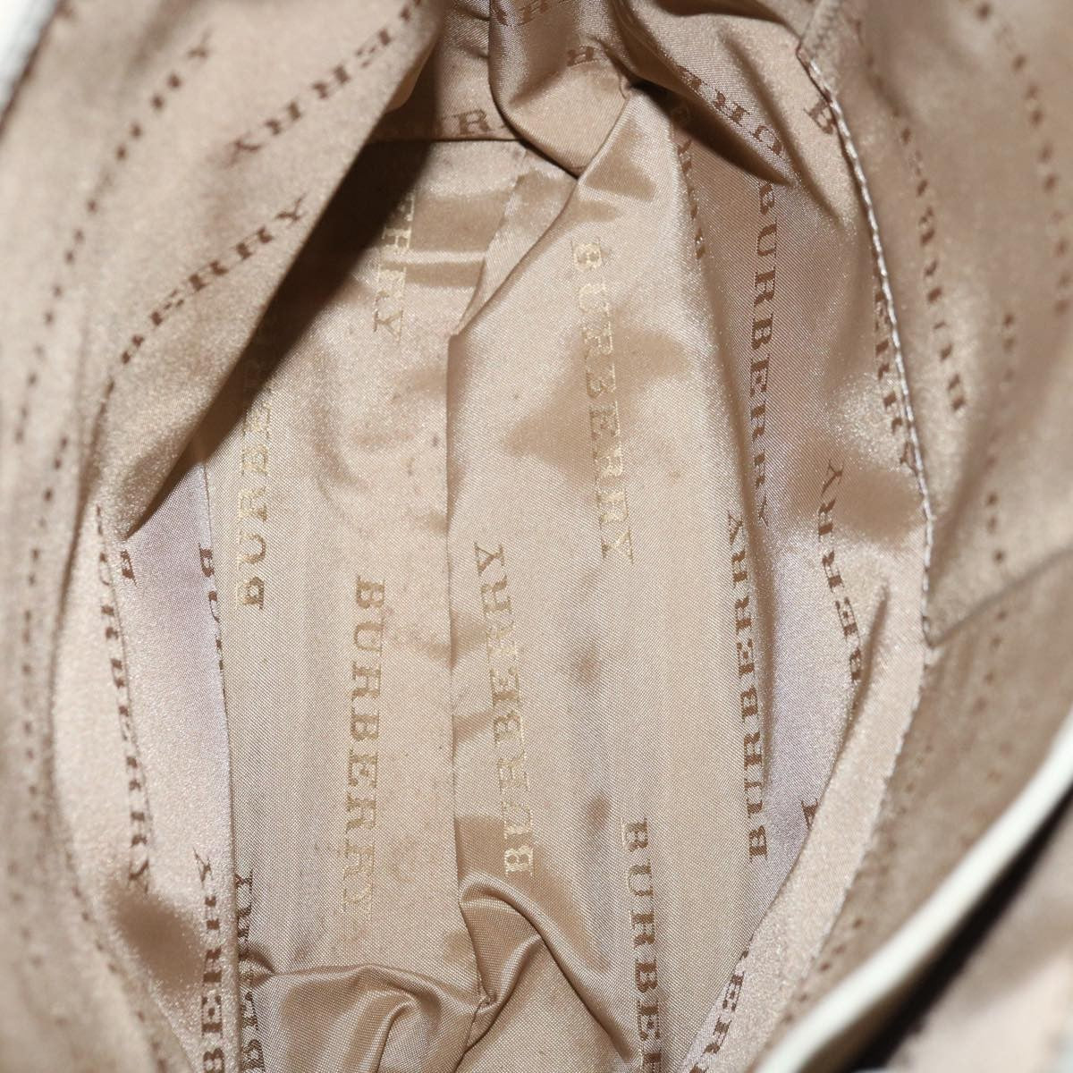 Burberry Nova Check Shoulder Bag Canvas Beige Canvas Shoulder Bag