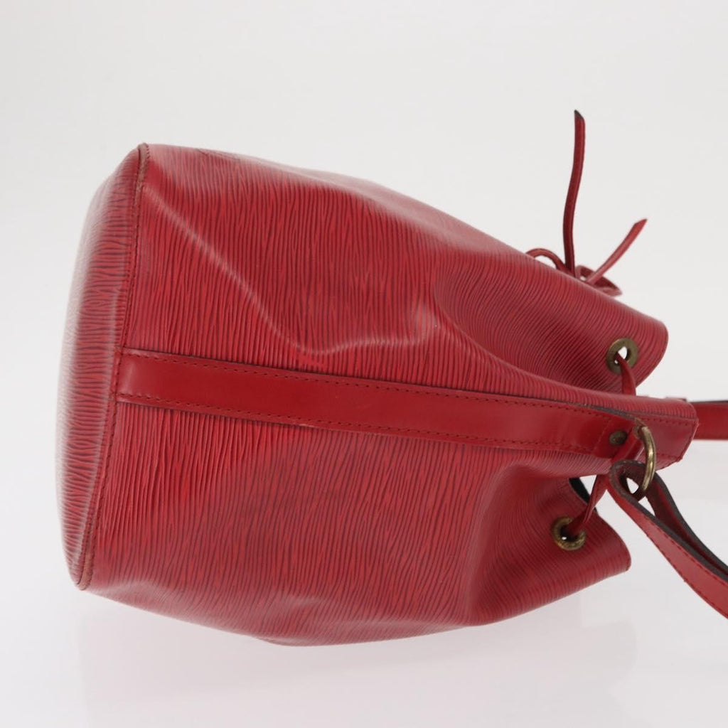 Louis Vuitton Petit Noe Handbag Epi Leather Red Leather Shoulder Bag