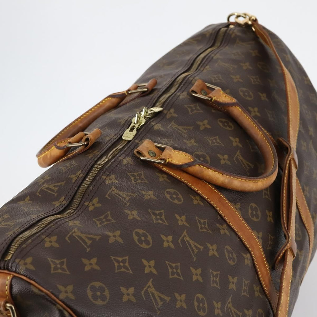 Louis Vuitton Keepall Bandouliere Bag Monogram Canvas Brown Canvas Travel Bag