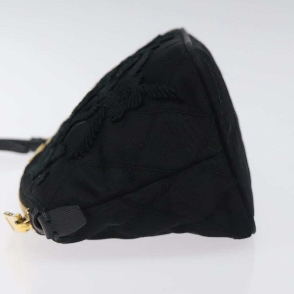 Prada Vintage Pouch Tessuto Gold Nylon Clutche & Pouche Bag