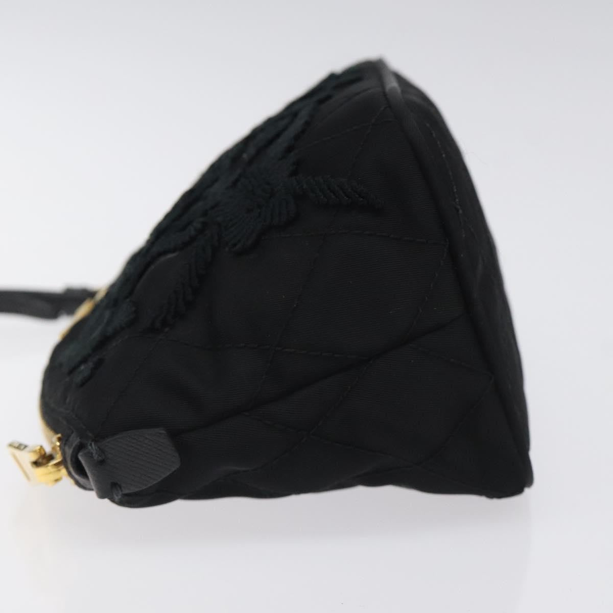 Prada Vintage Pouch Tessuto Gold Nylon Clutche & Pouche Bag