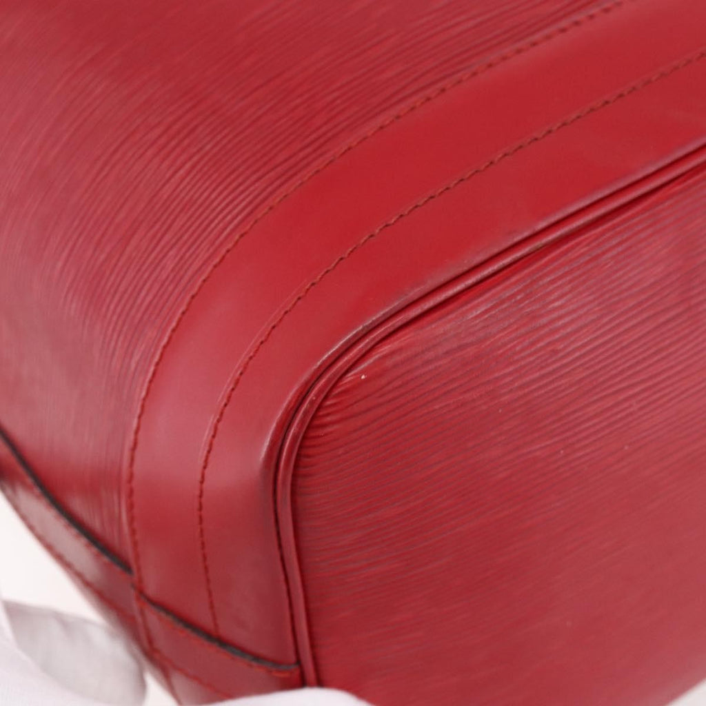 Louis Vuitton Noe Shoulder Bag Leather Red Leather Shoulder Bag