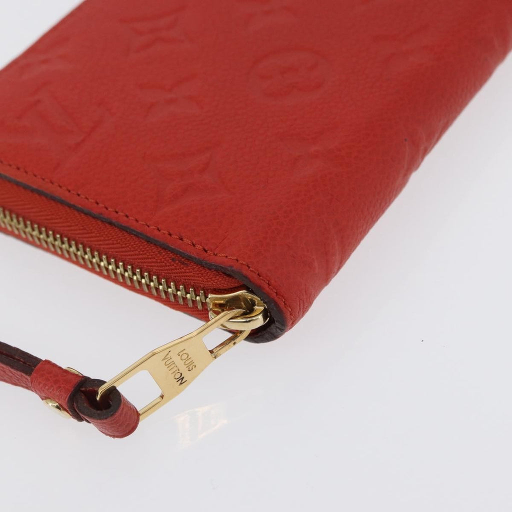 Louis Vuitton Portefeuille Zippy Monogramme Empreinte Monogramme Empreinte Orange Leather Wallets Accessory
