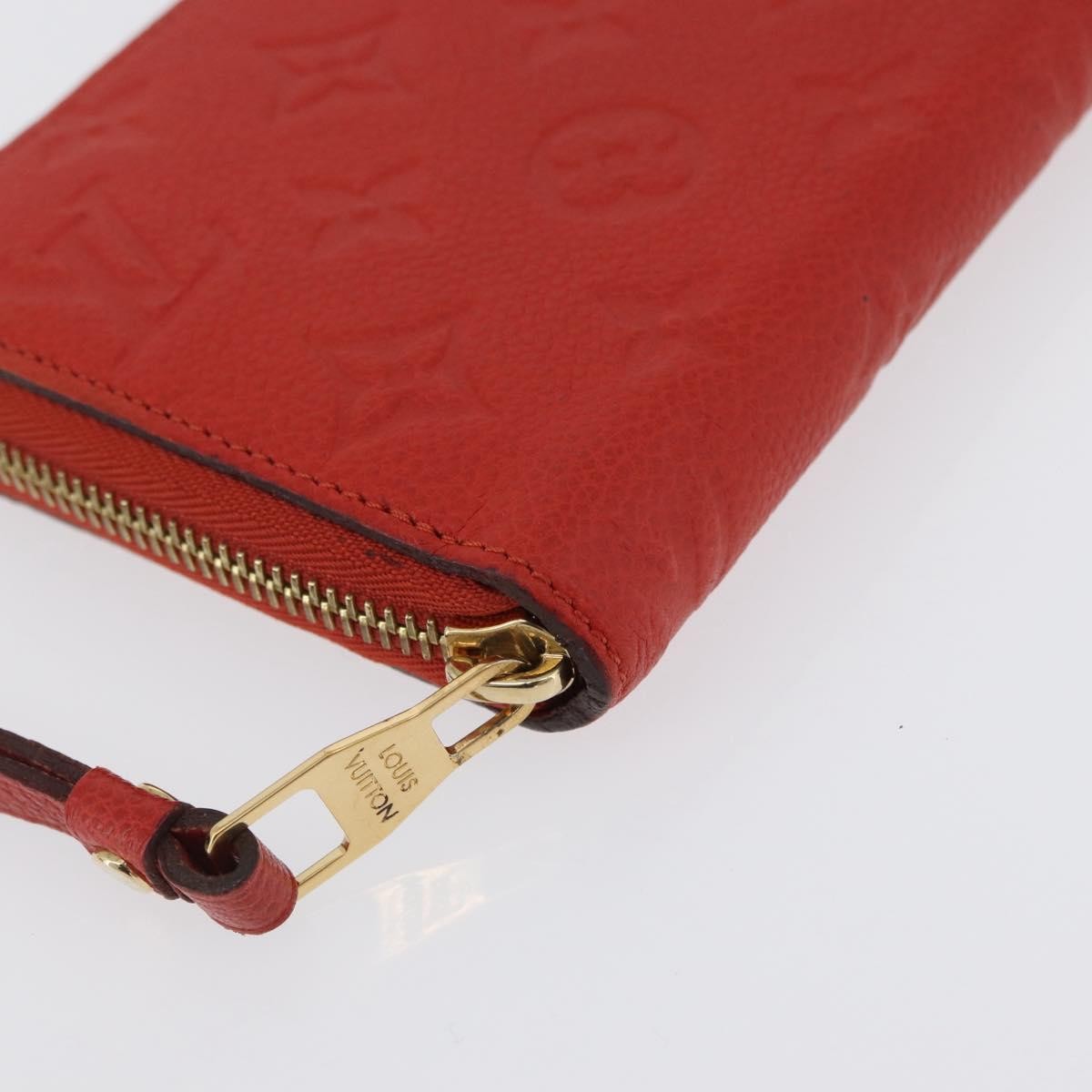 Louis Vuitton Portefeuille Zippy Monogramme Empreinte Monogramme Empreinte Orange Leather Wallets Accessory