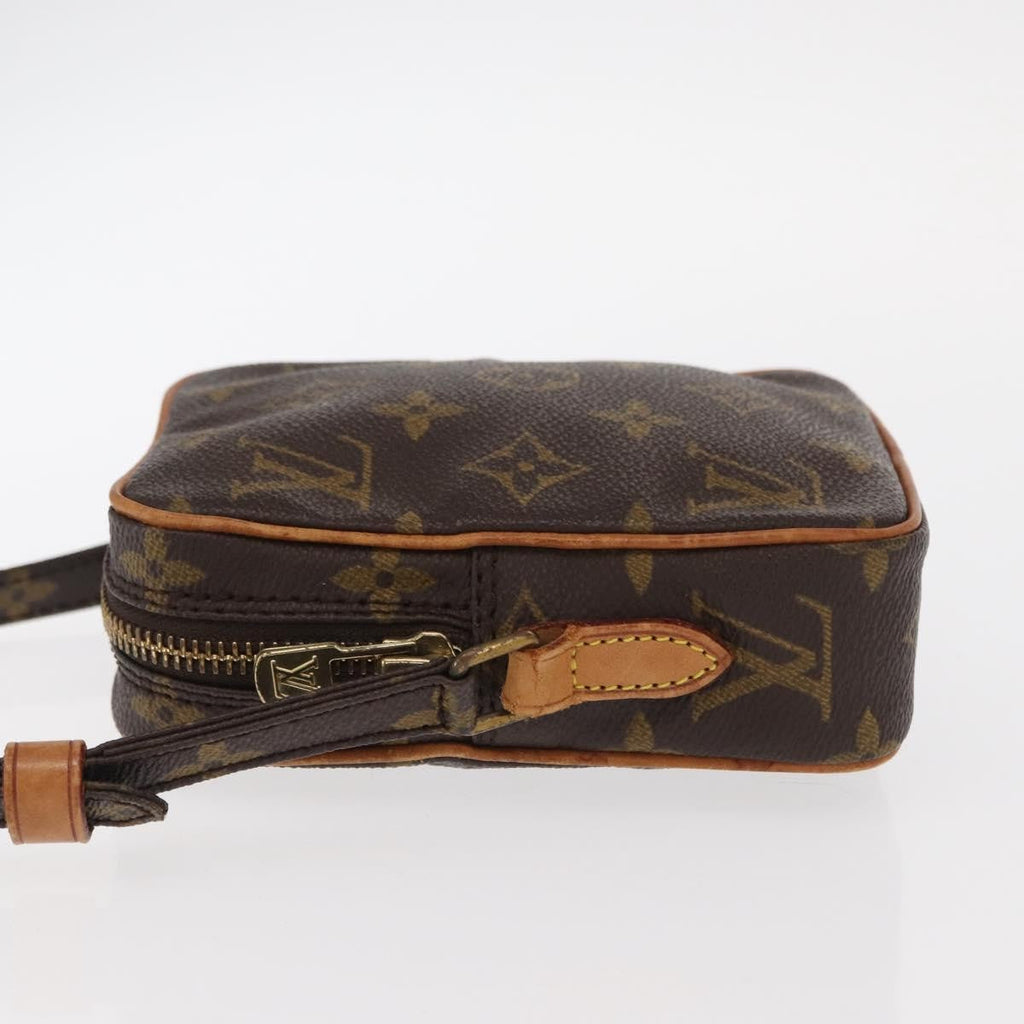Louis Vuitton Danube Handbag Monogram Canvas Brown Canvas Shoulder Bag