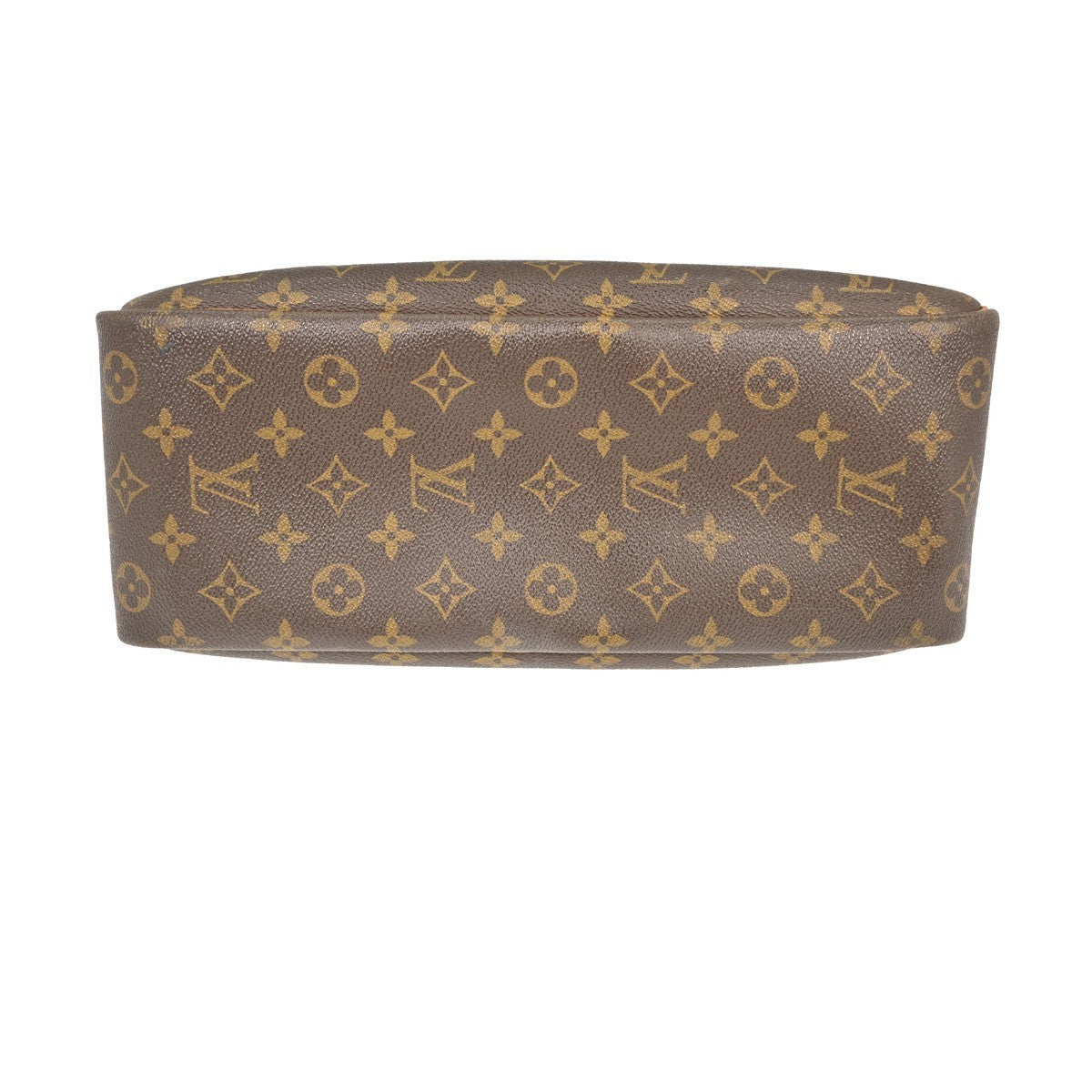Louis Vuitton Deauville Handbag Monogram Canvas Brown Canvas Handbag